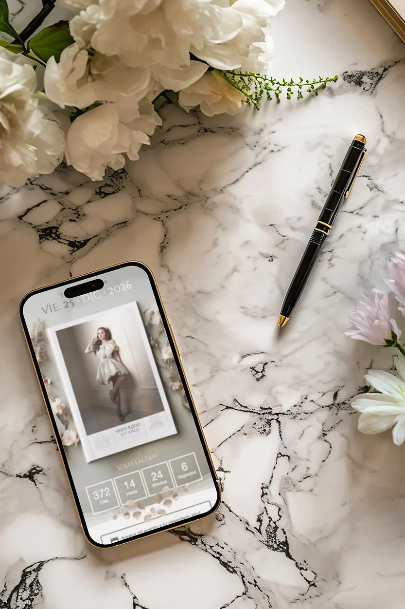 invitación de xv digital